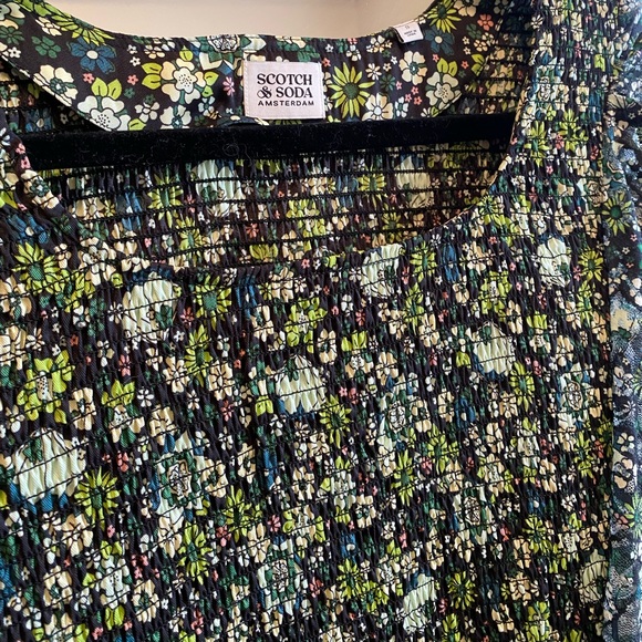 Scotch & Soda Green Floral MIDI Dress - Picture 5 of 6